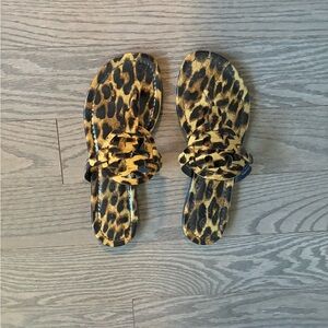 Tory Burch Leopard Print Sandals